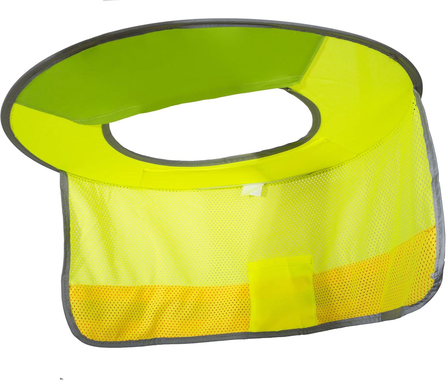 Hard Hat Sun Shield (MSA Brand) - High Visibility, Reflective, Full Brim Mesh Sun Shade. It offers protection from the sun