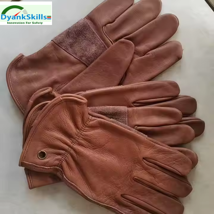 Leather Safety Work Gloves