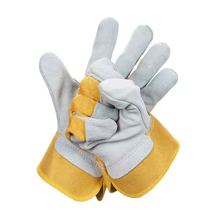 Leather Safety Work Gloves