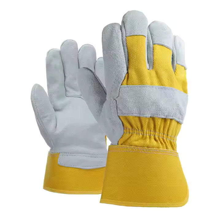 Leather Safety Work Gloves