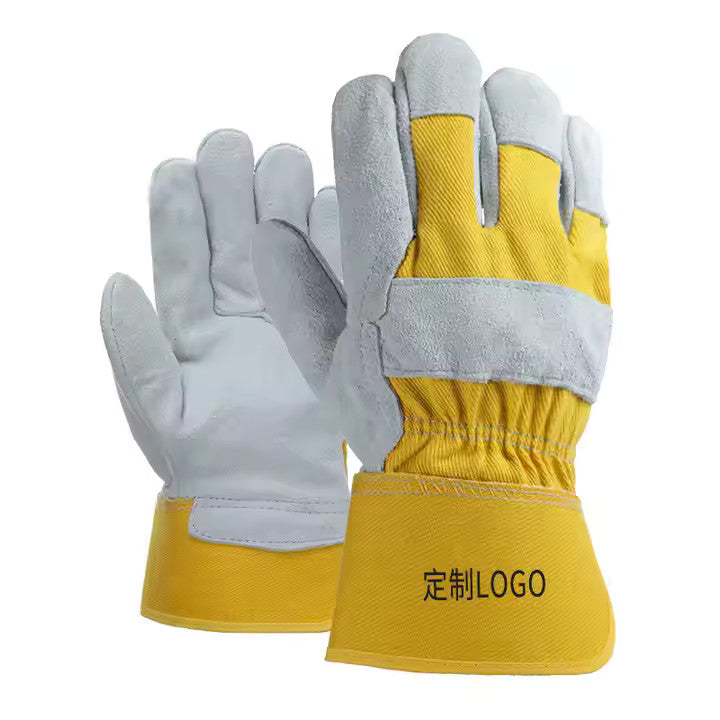 Leather Safety Work Gloves