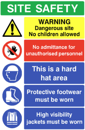 Site Safety signs