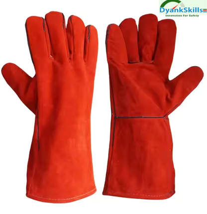 Leather Safety Work Gloves