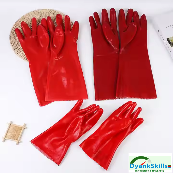 Plastic Safety Work Gloves